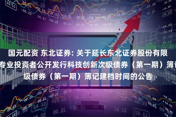 国元配资 东北证券: 关于延长东北证券股份有限公司2025年面向专业投资者公开发行科技创新次级债券（第一期）簿记建档时间的公告
