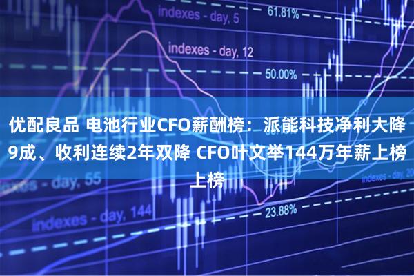 优配良品 电池行业CFO薪酬榜：派能科技净利大降9成、收利连续2年双降 CFO叶文举144万年薪上榜