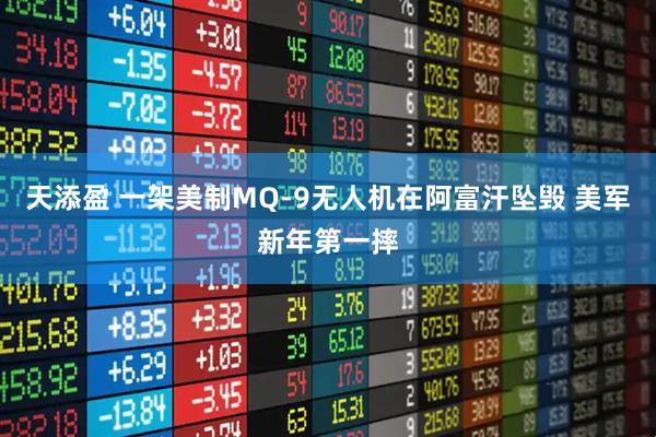 天添盈 一架美制MQ-9无人机在阿富汗坠毁 美军新年第一摔